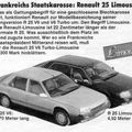 document allemand sur la limousine renault 25