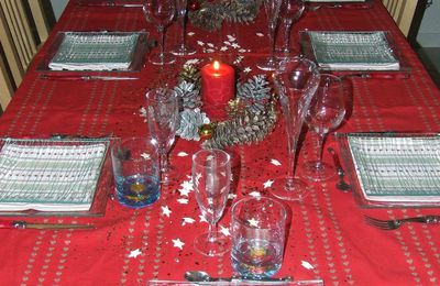 Une table festive pour le réveillon...