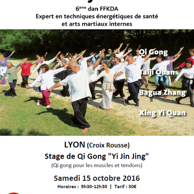 Stage de Qi Gong Yi Jin Jing avec Thierry Alibert