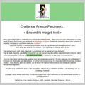 CHALLENGE FRANCE PATCHWORK