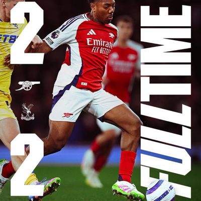 Arsenal contrarié face a Palace 2-2