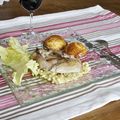 Cailles en gribiche et feuilletés à la sauge ***